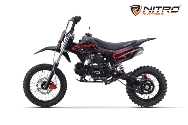 NITRO MOTORS 125cc Kinder Dirtbike Storm V3 BRX 14/12 4-Gang Manuell